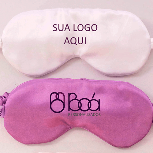 Tapa-olhos de cetim personalizado