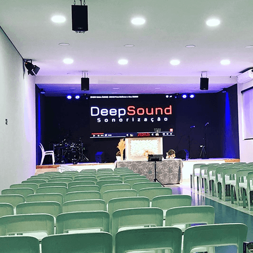 Auditório sonorizado pela Deep Sound Sonorização